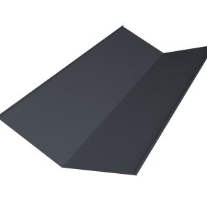 Планка ендовы нижней 300х300 0,5 Velur X RAL 7024 мокрый асфальт (3м)
