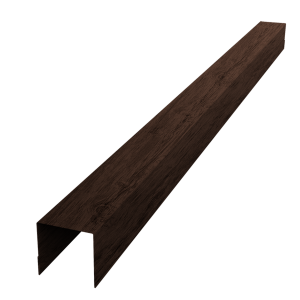 Планка вертикальная обратная для забора жалюзи Palermo 0,45 Print-Double Premium Antique Wood (1,8м)