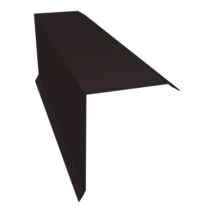 Планка торцевая 150х100 0,45 Drap ST RAL 9005 черный (2м)