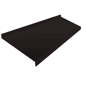 Отлив простой 200 0,5 Drap RAL 9005 черный (2м)