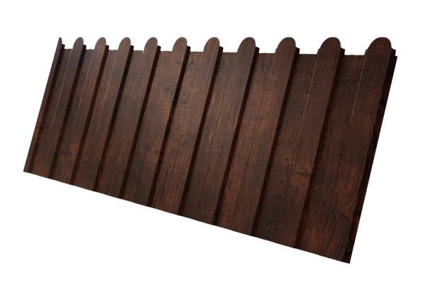 Профнастил С8A v01 фигурный 0,4 Print Premium Cherry Wood Dark FTC