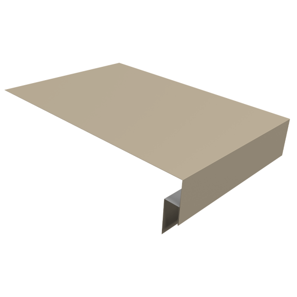 Планка околооконная сложная 250х50х12 (j-фаска) 0,5 Satin с пленкой RAL 1015 светлая слоновая кость (2м)