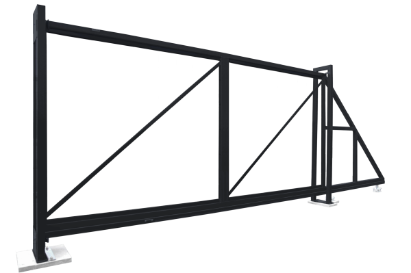 Ворота откатные Colority Zinc 2,03x6,0 RAL 7024
