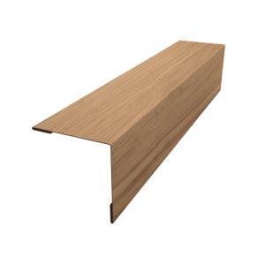 Планка завершающая 50х50 жалюзи Milan 0,45 Print Elite Honey Wood TwinColor (2,5м)