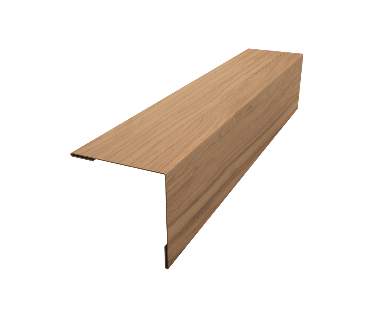 Планка завершающая 50х50 жалюзи Milan 0,45 Print Elite Honey Wood TwinColor (2,5м)