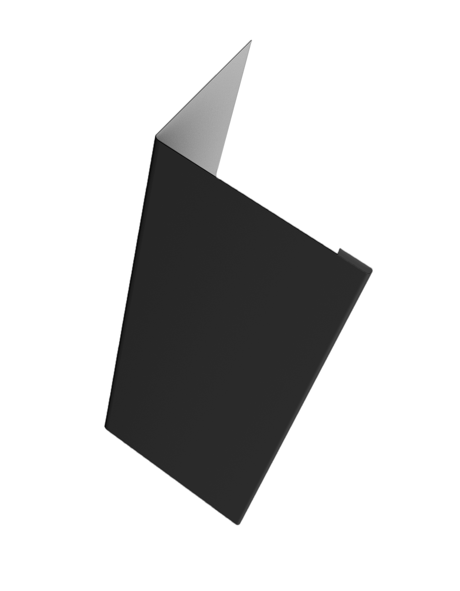 Нащельник (для калиток и ворот) 25х35 жалюзи Milan, Tokyo, Palermo 0,45 PE RAL 9005 черный (L1,68)