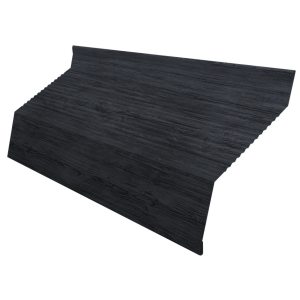 Ламель забора жалюзи Milan new gofr 0,45 Print Premium Grey Wood TwinColor