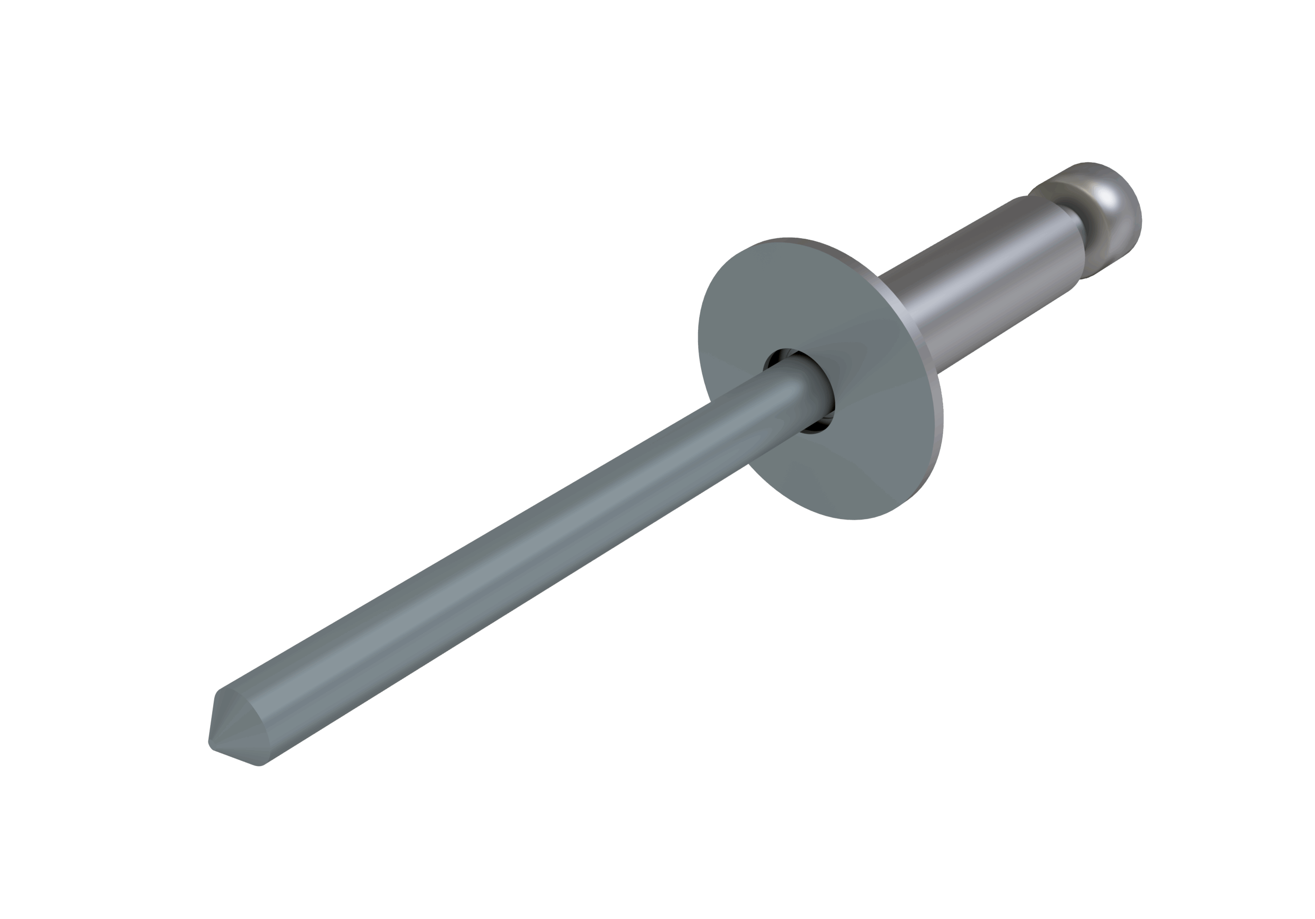 Заклёпка вытяжная Daxmer 4,8х10 (500шт) нерж/нерж RAL 7024