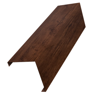 Декоративная накладка на столб универсальная угловая 60х60 для забора жалюзи 0,45 Print Premium Cherry Wood Fresh TwinColor (1,8м)