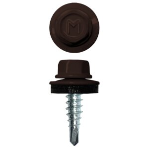 Саморез по металлу Daxmer  4,8х19 RAL 8017 (5000) сверло №2