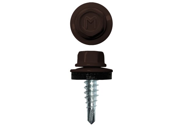 Саморез по металлу Daxmer  4,8х19 RAL 8017 (5000) сверло №2