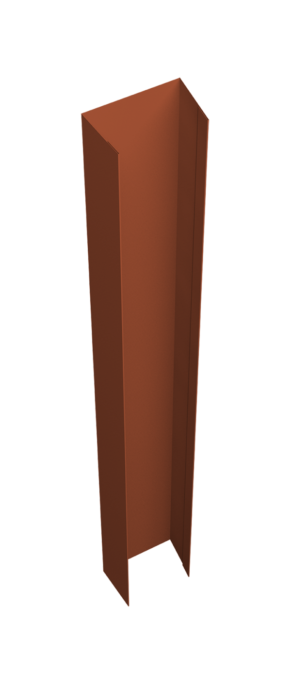 Крепежная планка верхняя Texas 0,5 Velur X RAL 8004 терракота (2м)