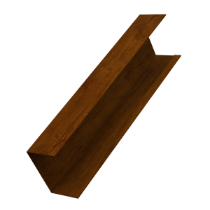 Крышка жалюзи Milan, Tokyo (для калиток, ворот) 0,45 Print-double Premium Golden Wood Intense F (2м)