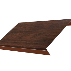 Ламель обратная 150 забора жалюзи Texas 0,45 Print Premium с пленкой Cherry Wood Dark FTC