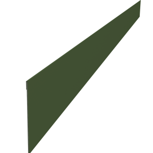 Ламель забора жалюзи Palermo 0,5 Satin Matt TX RAL 6020 хромовая зелень