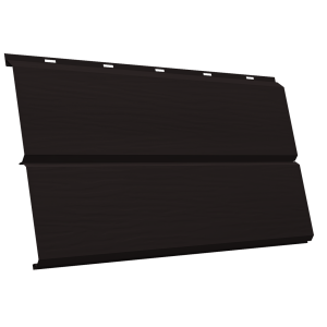 ЭкоБрус new 3D 0,5 Velur X с пленкой RAL 9005 черный