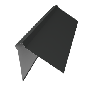 Планка конька плоского 220х50х220 0,45 Drap RAL 7016 антрацитово-серый (2м)