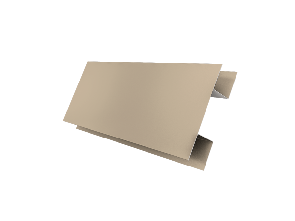 Планка H-образная Экобрус 0,45 Drap TX RAL 1015 светлая слоновая кость (3м)