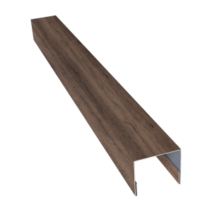 Планка П-образная заборная 24 0,45 Print Premium Almond Wood Fresh (2,5м)