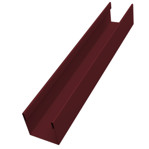 Стойка жалюзи Milan Slim 0,45 PE-Double RAL 3005 красное вино (2,5м)