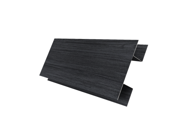 Планка H-образная Блок-Хаус new Grand Line 0,45 Print Premium Grey Wood TwinColor (3м)