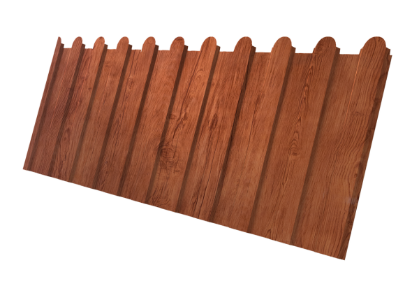 Профнастил С8A v01 фигурный 0,45 Print Premium Rowan Wood Intense FTC