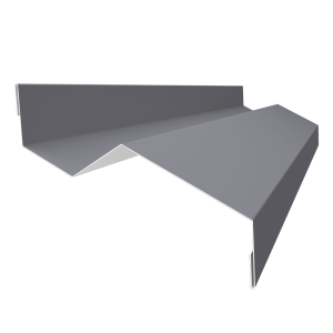 Планка примыкания внакладку 25х17х35х17 0,5 PE с пленкой RAL 7004 сигнальный серый (3м)