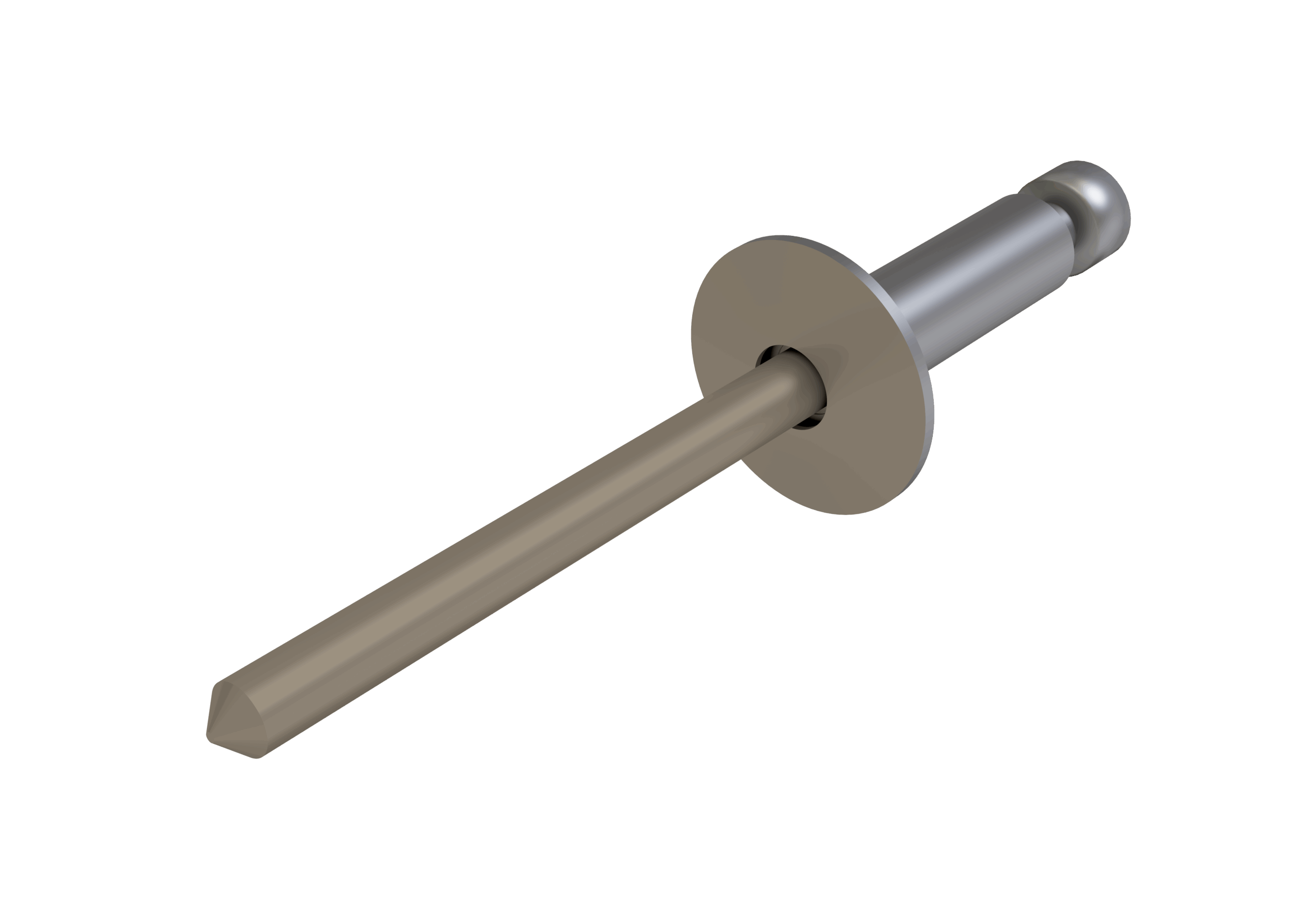 Заклёпка вытяжная Daxmer 3,2х8 (1000шт) нерж/нерж RAL 1035