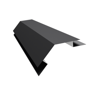 Планка угла внешнего сложного 135 градусов Экобрус Grand Line 0,5 Satin Matt RAL 9005 черный (2м)