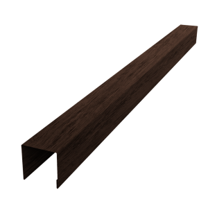 Планка вертикальная лицевая для забора жалюзи Palermo 0,45 Print-double Elite Antique Wood (1,8м)