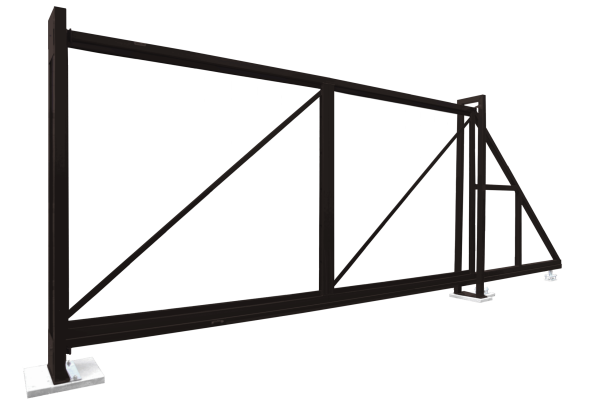 Ворота откатные Colority Zinc 2,03x4,0 RR 32