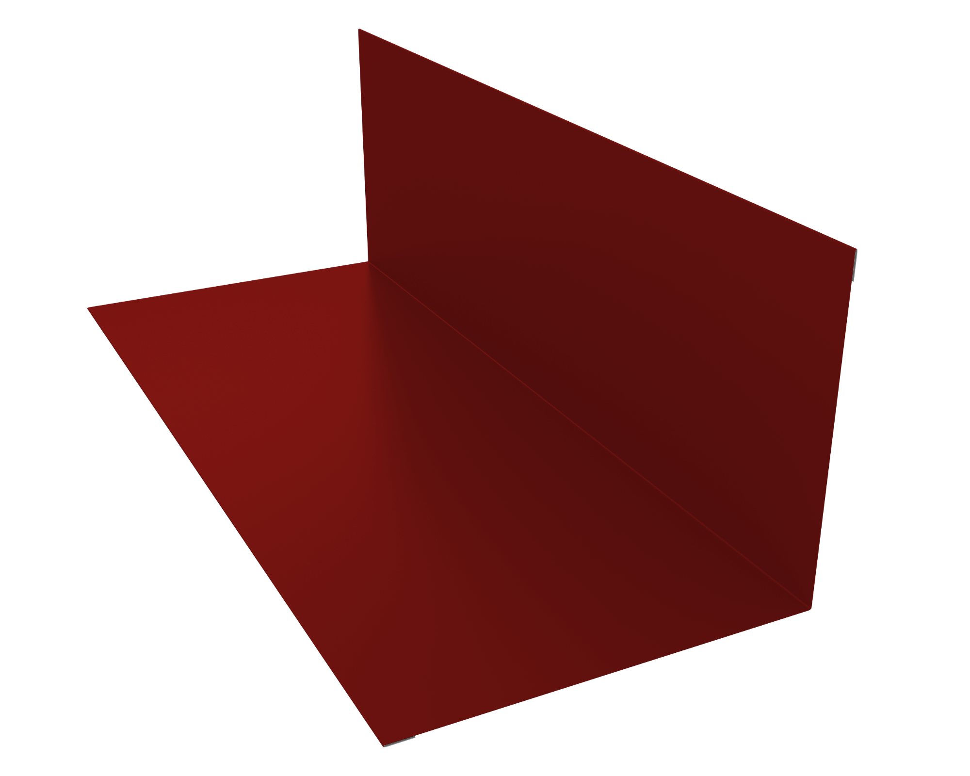 Планка примыкания 130х160мм 0,7 PE с пленкой RAL 3011 коричнево-красный (3м)