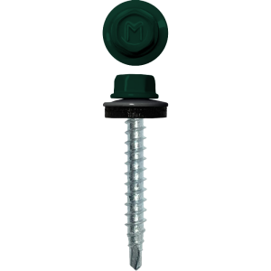 Саморез кровельный Daxmer 4,8х29 (250шт) сверло №1 RAL 6005