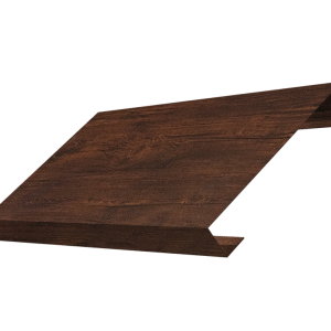 Ламель лицевая 125 забора жалюзи Texas 0,45 Print-Double Premium с пленкой Cherry Wood Dark F