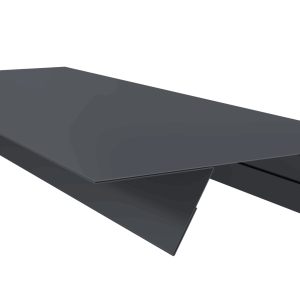 Планка стыковочная составная верхняя 0,4 PE-Double с пленкой RAL 7024 мокрый асфальт (2м)