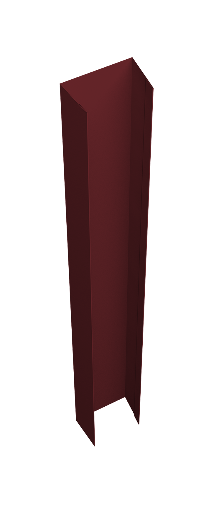 Крепежная планка верхняя Texas 0,45 PE-Double RAL 3005 красное вино (2,5м)