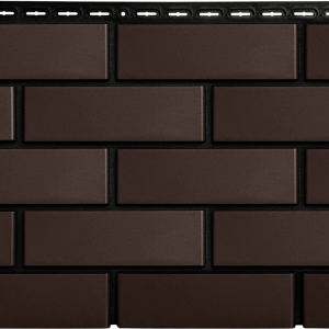 Фасадная панель Grand Line Клинкерный кирпич Design шоколадный со швом RAL 9005