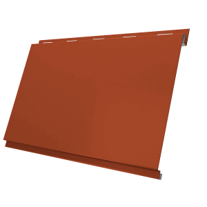 Софит Вертикаль 0,2 Grand Line classic 0,5 Satin Matt с пленкой RAL 8004 терракота