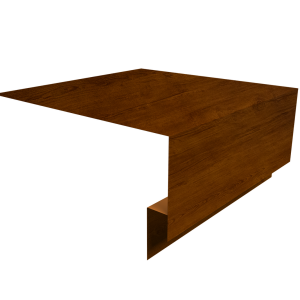 Планка околооконная сложная Блок-Хаус new Grand Line 250х75х27 0,4 Print Premium Golden Wood Intense FTC (3м)