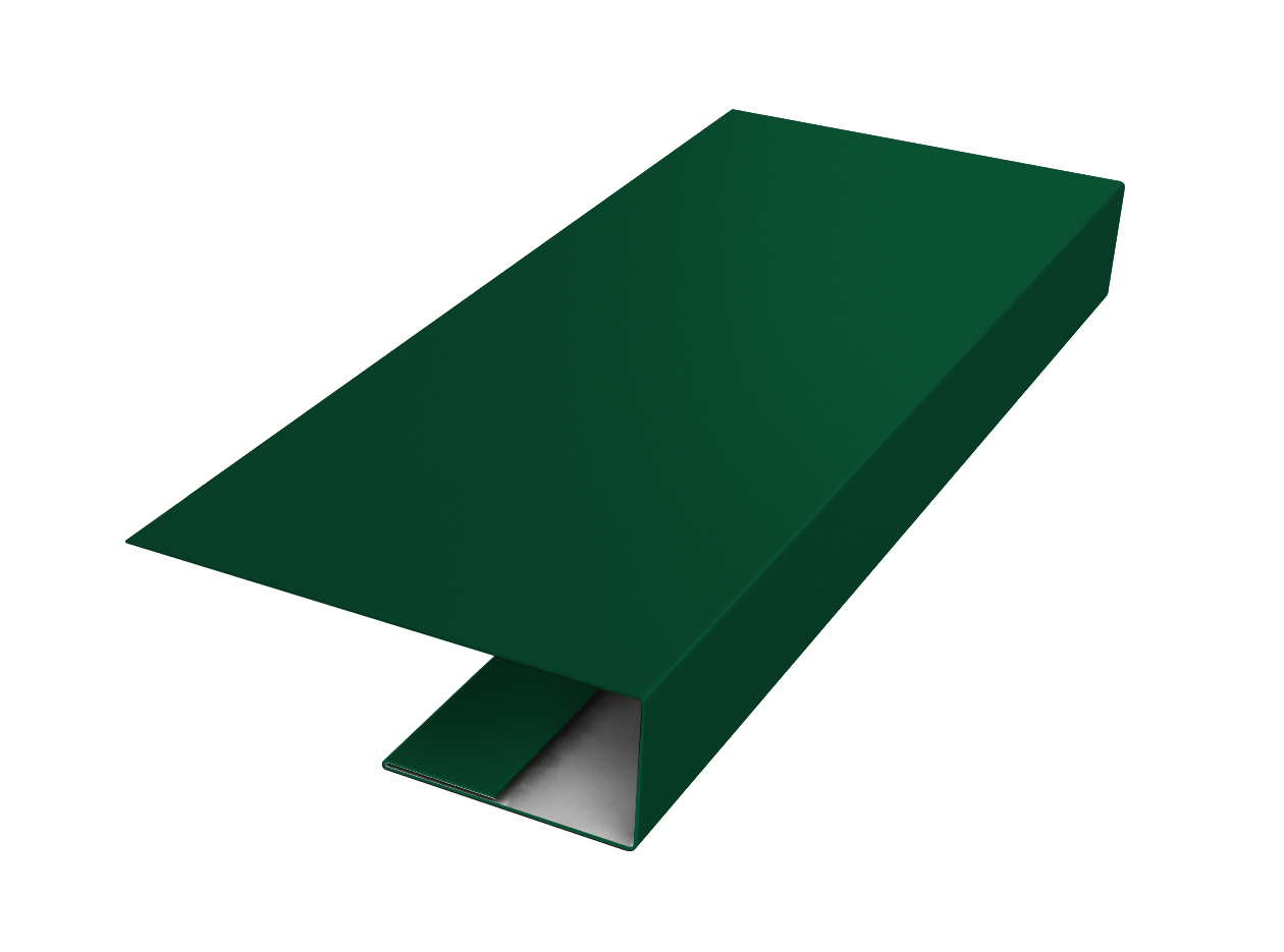 J-Профиль 12мм 0,45 Drap TX RAL 6005 зеленый мох (2м)
