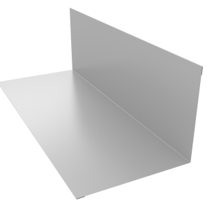 Планка примыкания 130х160мм 0,5 Satin с пленкой RAL 9003 сигнальный белый (3м)
