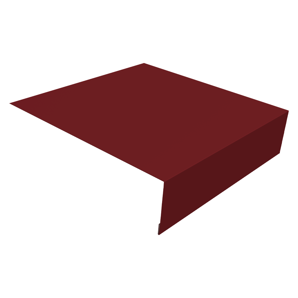 Планка околооконная простая 200х50 0,5 PE с пленкой RAL 3005 красное вино (2м)