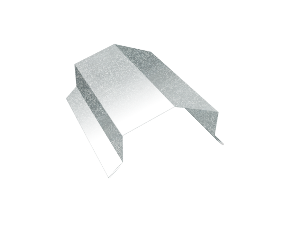 Парапетная крышка угольная 100мм 0,45 Zn (3м)