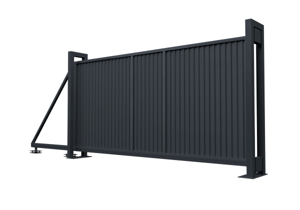 Ворота откатные Estet 2,0х4,5 RAL 7024