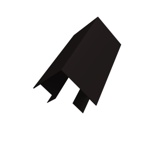 Угол внешний сложный Кликфальц Pro 0,45 PE-Double с пленкой RAL 9005 черный (3м)