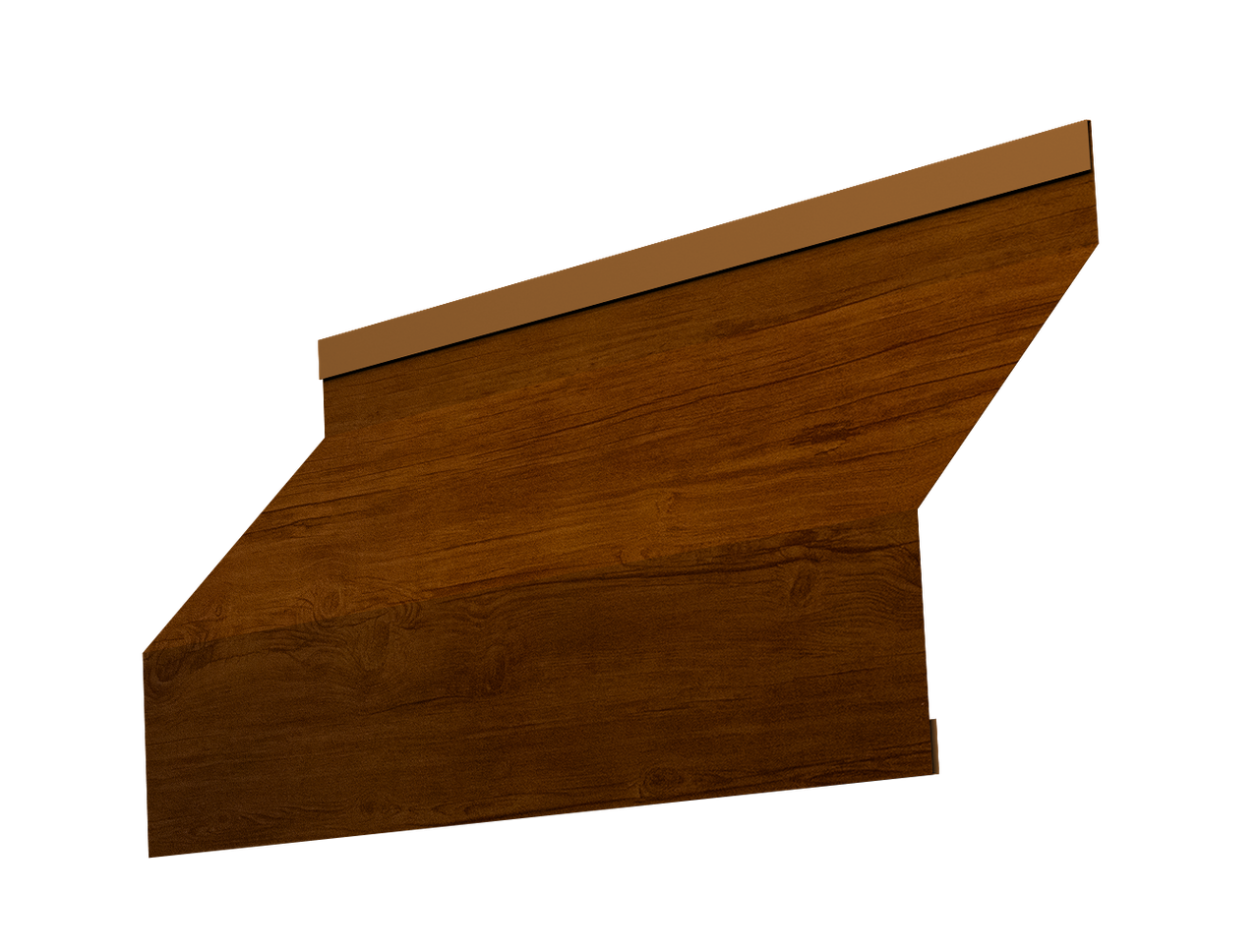 Ламель забора жалюзи Milan new 0,45 Print Premium с пленкой Golden Wood Intense FTC