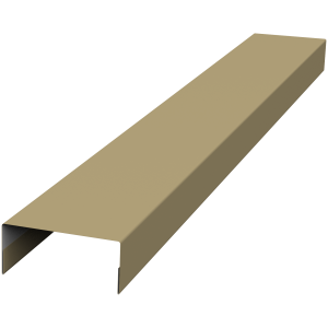 Крышка 30х15 жалюзи Texas 0,45 PE RAL 1014 слоновая кость (2м)