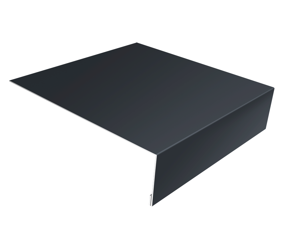 Планка лобовая/околооконная простая 190х50 0,45 Drap TR RAL 7024 мокрый асфальт (2м)