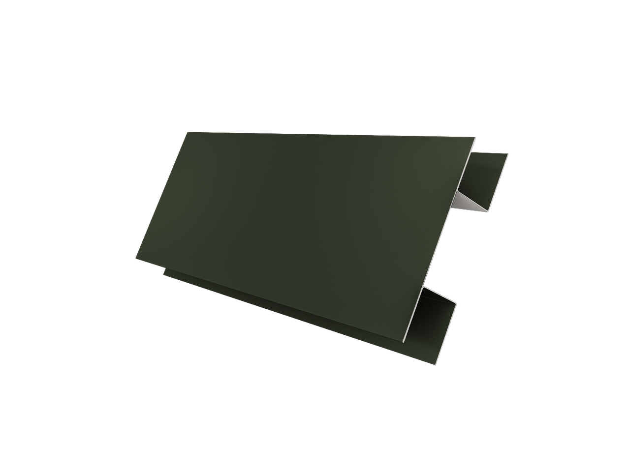 Планка H-образная стыковочная сложная 0,5 Satin Matt TX RAL 6020 хромовая зелень (2м)