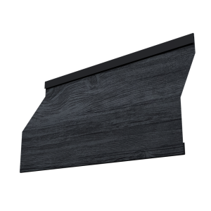 Ламель забора жалюзи Milan Slim 0,45 Print Premium с пленкой Grey Wood TwinColor